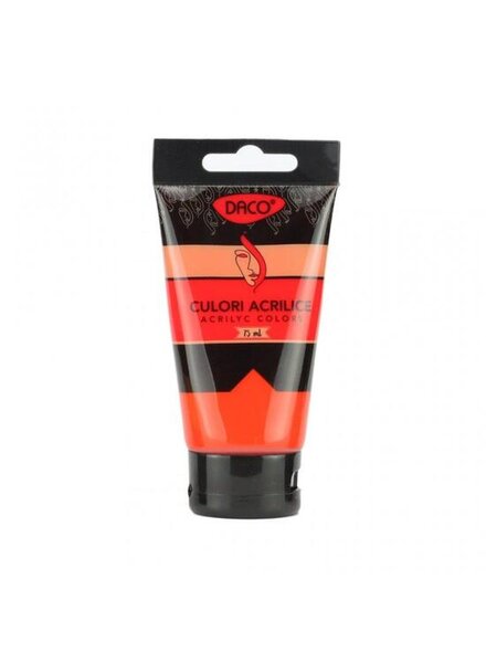 Culori acril 75 ml DACO, rosu vermilion